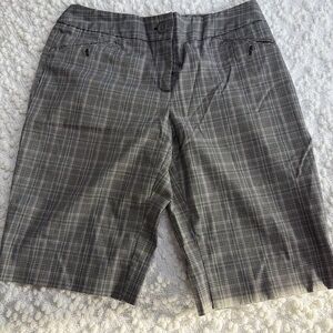 Gray Plaid Women's Shorts